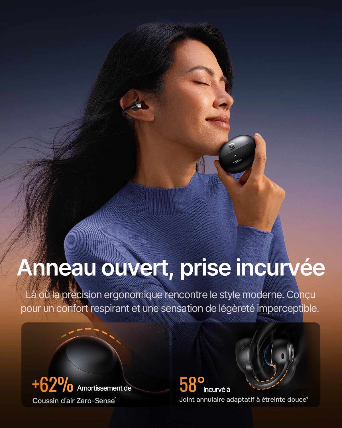 Baseus Inspire XC1 Casque Open-Ear, Sound by Bose