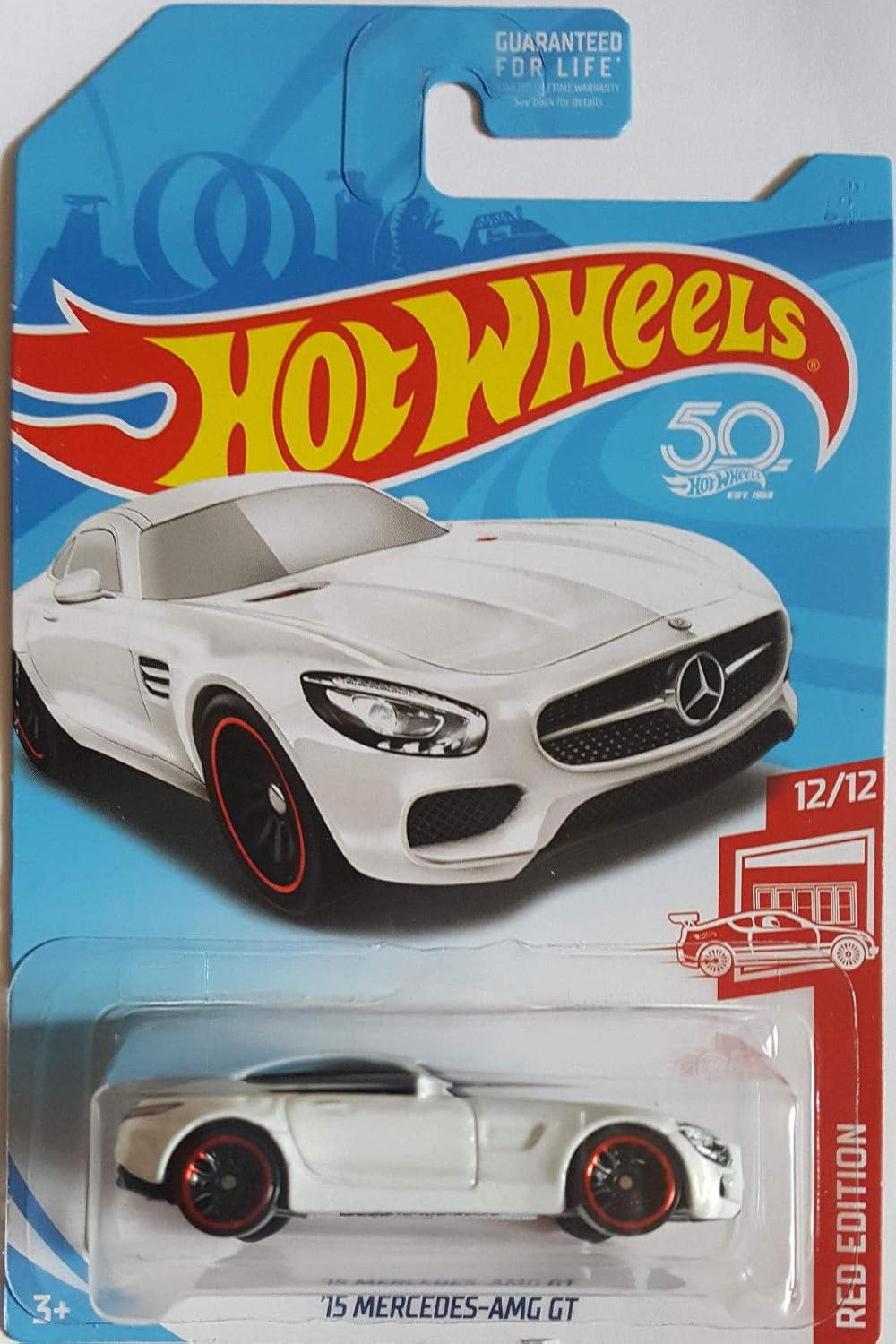 Amazon Com Hot Wheels 2018 Basic Vehicle Red Edition 15 Mercedes Amg Gt White Target Exclusive Everything Else