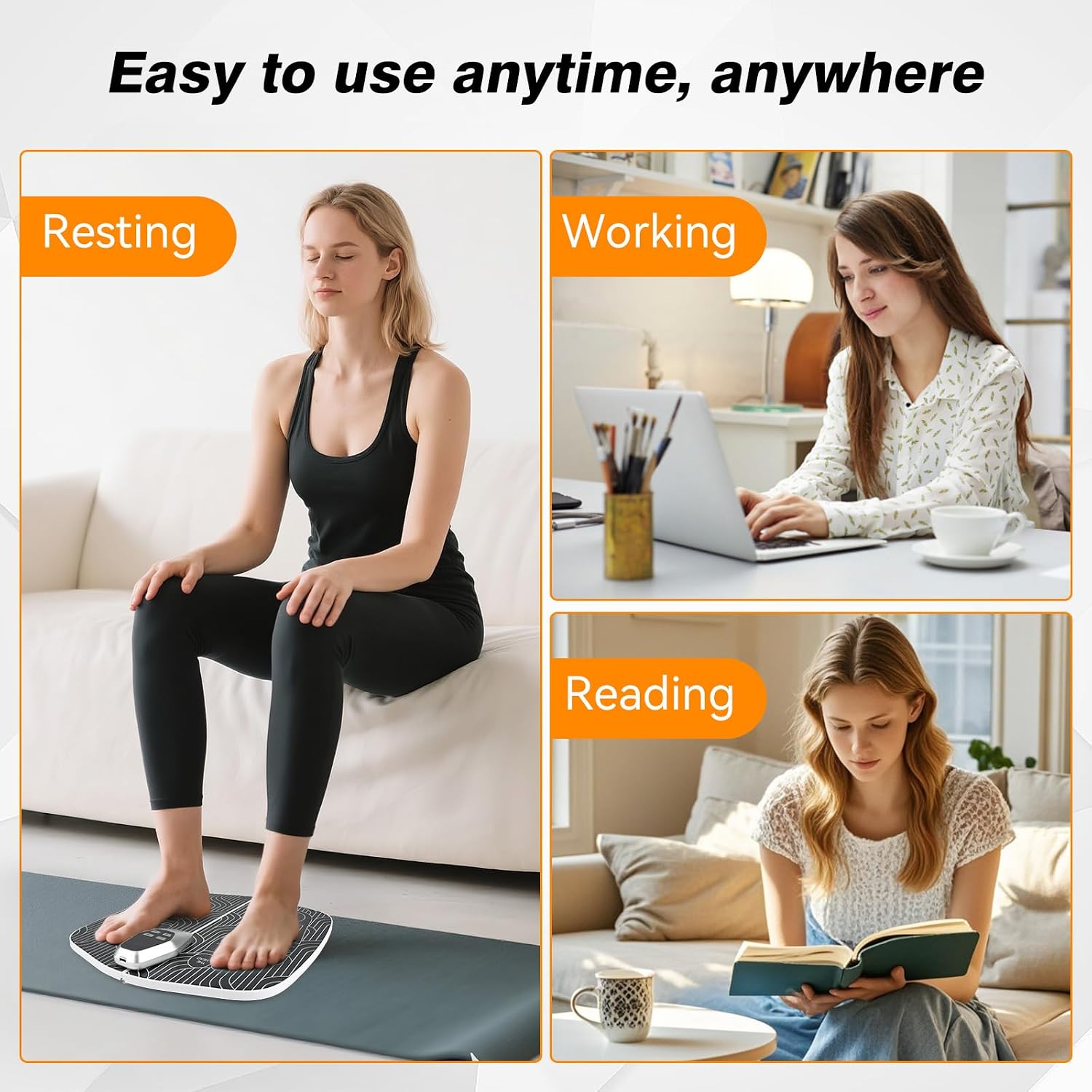 EMS Foot Stimulator (HK701A),Transcutaneous Electrical Nerve Stimulator for Pain Relief,EMS Foot Massager for Stimulate Healthy Muscles,Improve and facilitate Muscle Performance, Stimulator Muscles.