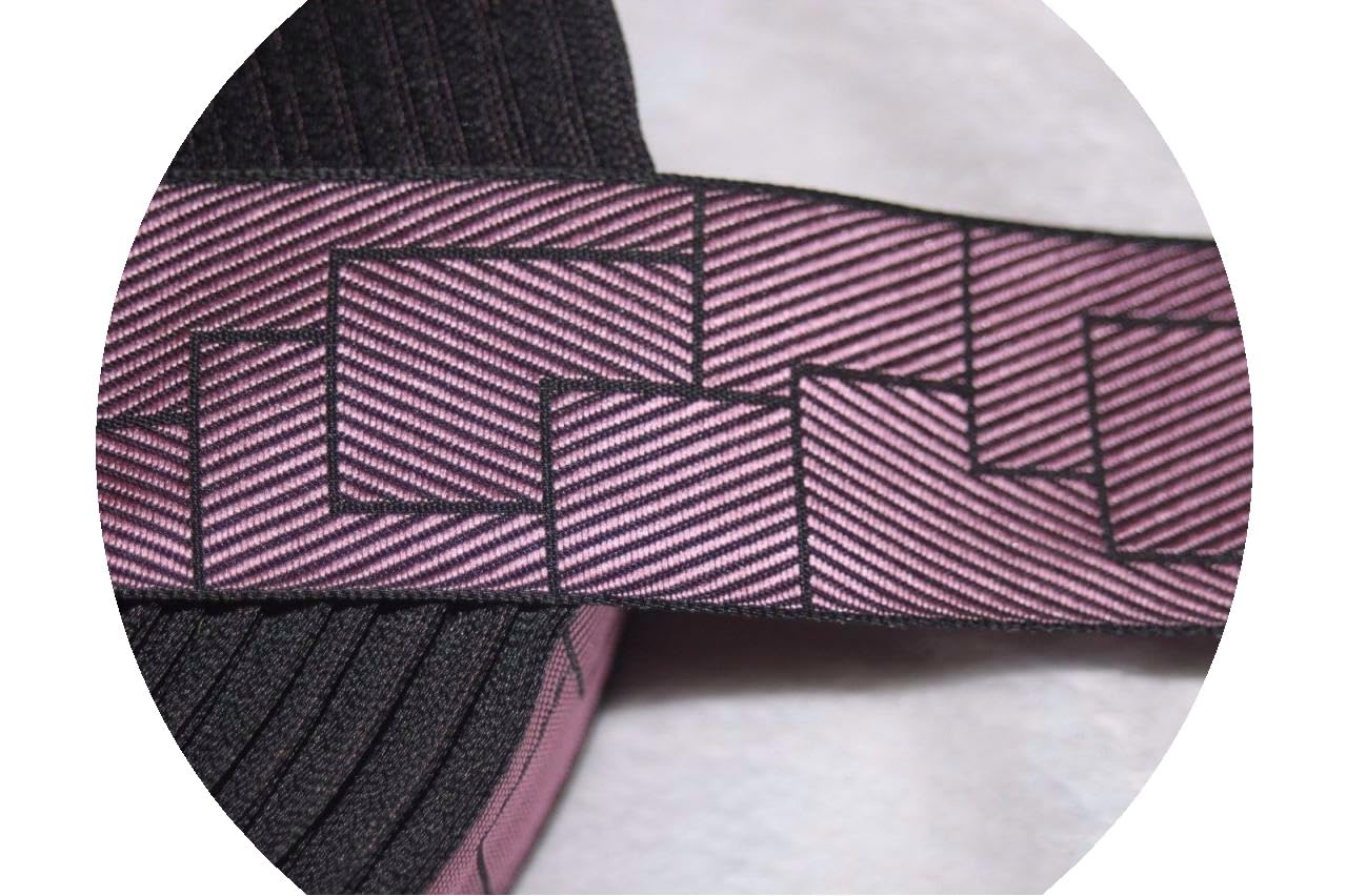 amazon-com-10-yards-dusty-rose-mauve-black-reversible-geometric-print-satin-ribbon-1-25-pattern-embroidery-applique-sewing-fabric-delicate-diy-clothing-accessories-art-craft-for-scrapbooking-hair-tie-headband