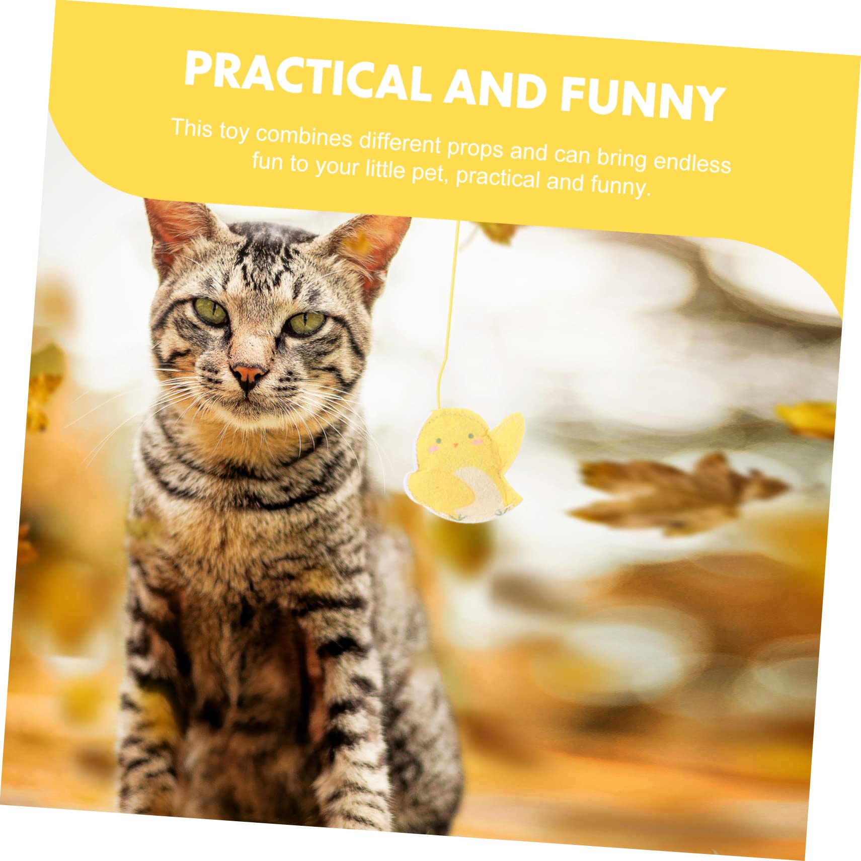Happyyami 20stücke Katzen Spielzeug Interaktive Türhängende Schnur Spielzeuge Für Katzen Bunte Und Unterhaltsame Katzenangel Mit Feder Geräuschpapier Und Plüschfiguren Zur