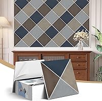 Vista 21 de Paquete de 12 paneles acústicos, paneles autoadhesivos con patrón de ladrillo 3D a prueba de sonido para paredes, paneles decorativos de pared