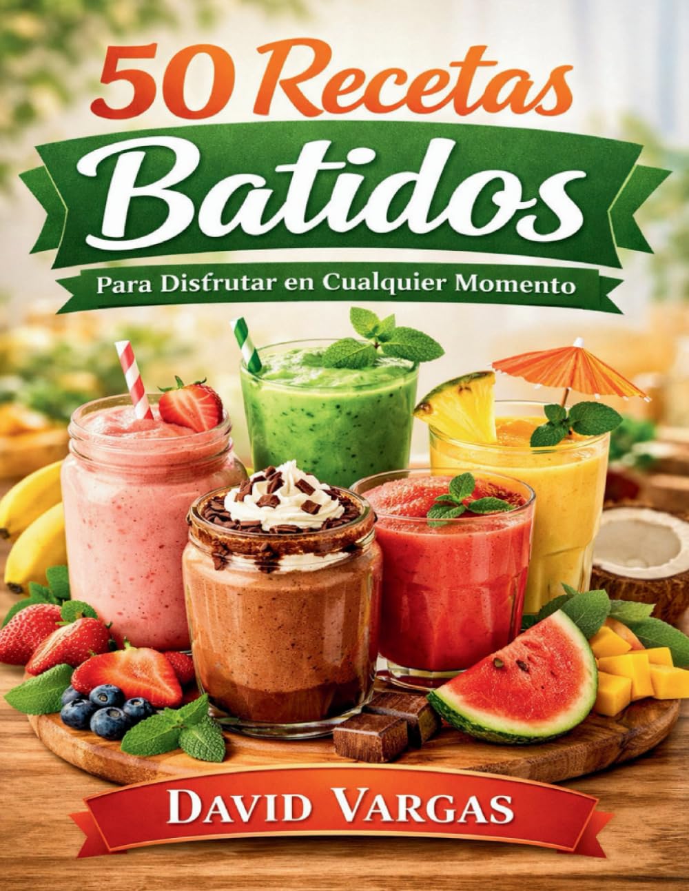 50 Recetas de Batidos para Disfrutar en Cualquier Momento: Preparaciones sencillas con frutas, lácteos y mezclas irresistibles