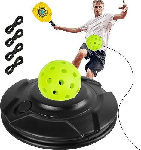 FK Match Buddy - Entrenador de pickleball con cuerda Sportastic Pickleball Practice Rebounder Accesorios de entrenamiento y equipo de entrenamiento