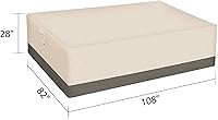 Vista 5 de Wisteria Lane Funda para muebles de exterior, impermeable, resistente e impermeable, funda rectangular para muebles de patio, 108 x 82 x 28