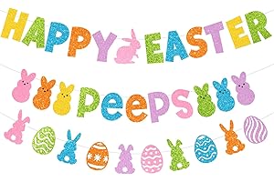Happy Easter Peeps Banner | Adorn Your Yard with Cheerful Festivity