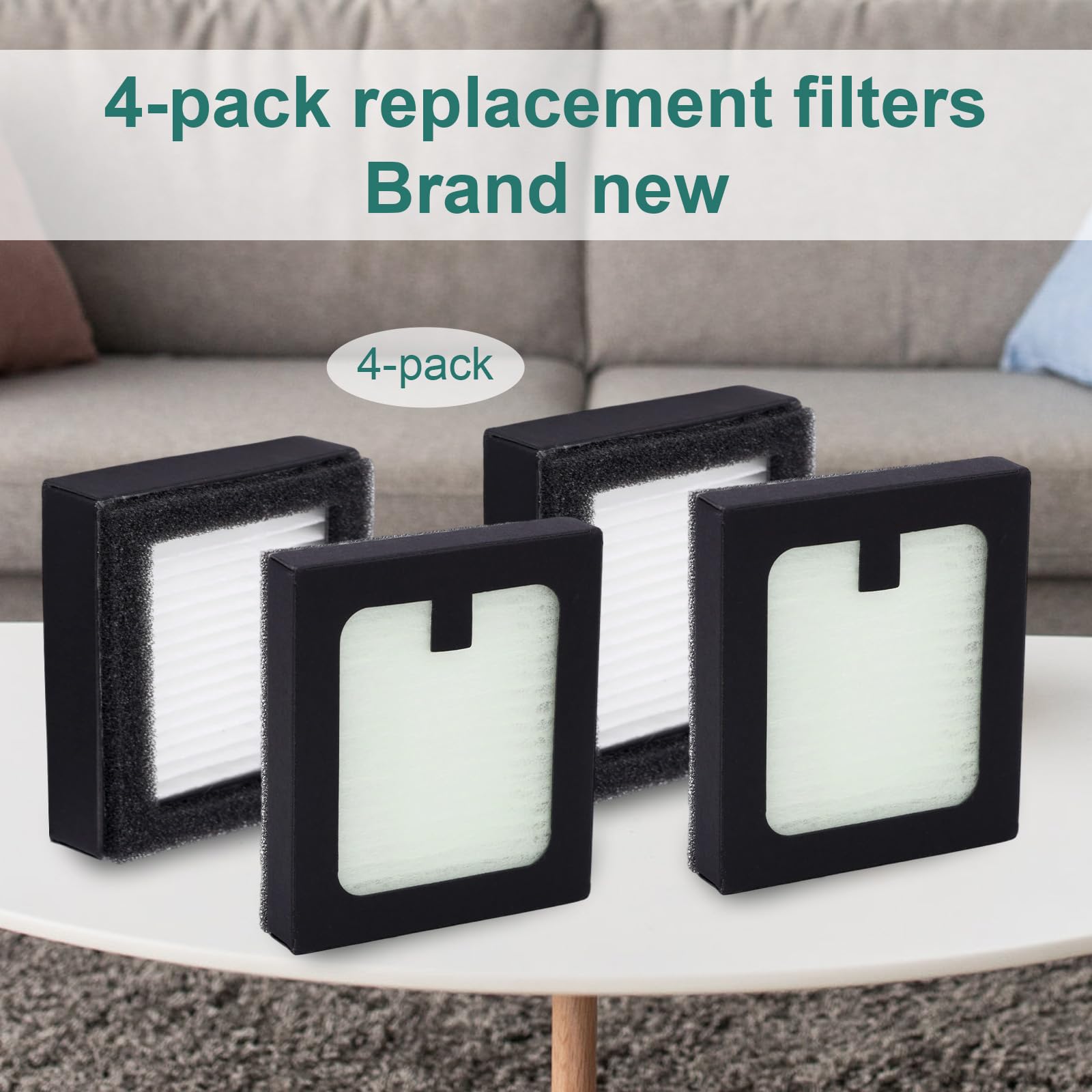 4 Pezzi Filtro Sostituzione Compatibile con Baby Brezza Baby Bottle Washer Pro, 6,7x5,8x1,3cm PP PET Pulitore Bottiglia Accessori Filtrazione