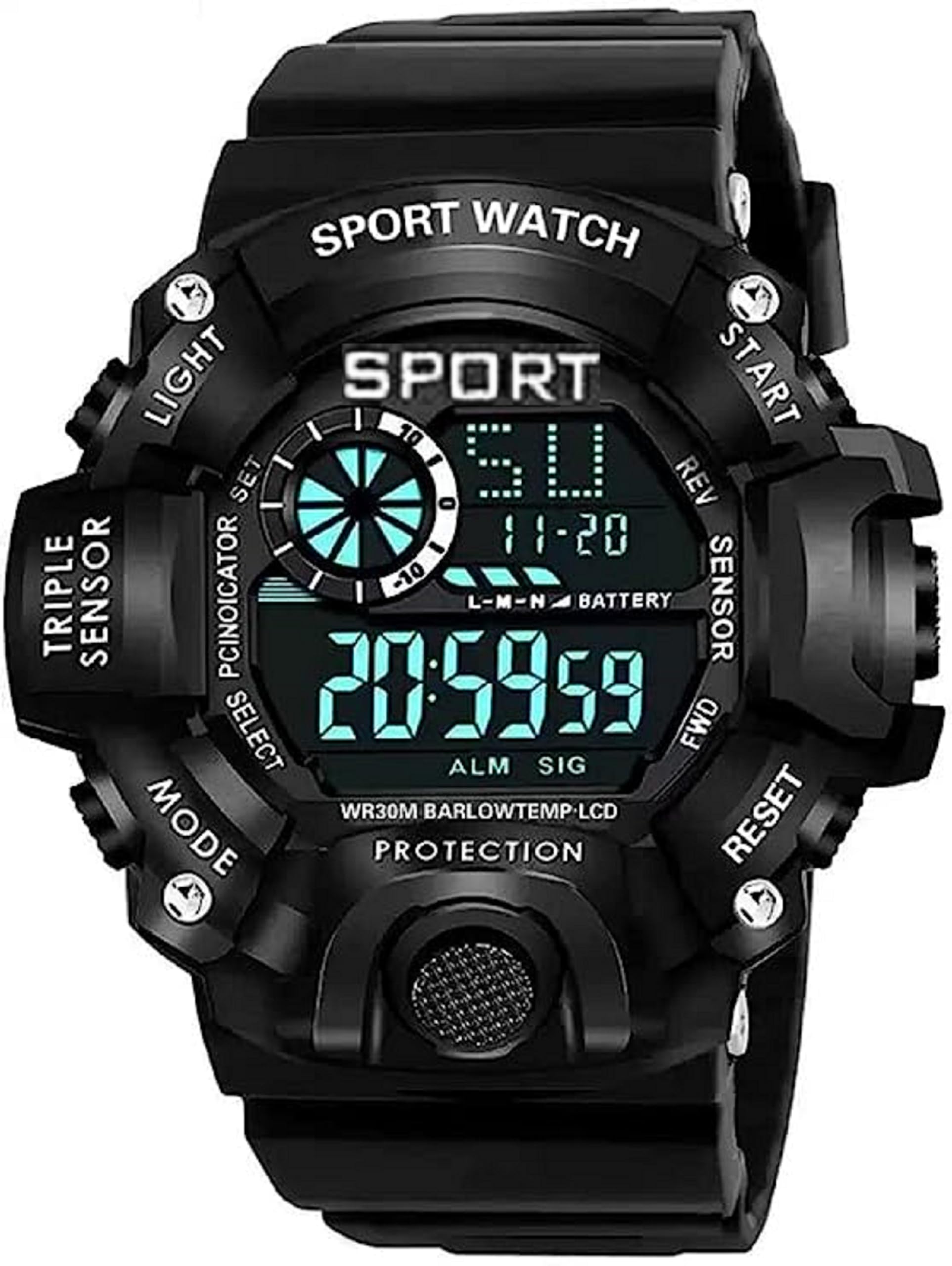 ZUPERIA Digital Watch Shockproof Multi-Functional Waterproof Digital Sports Watch for Mens Boys Kids Pack of 1 (B0CB715TWG) Amazon Price History, Amazon Price Tracker