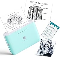 Vista 1 de Phomemo M04S - Impresora térmica con adhesivo AI, impresora inteligente con Bluetooth, compatible con 2/3/4 pulgadas de ancho de impresión, 300 ppp