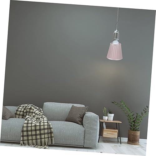 Miniatura 2 de OSALADI 1 pantalla decorativa exquisita cubierta de lámpara clip en tela pantalla lámpara suministro hogar mesa luz accesorio