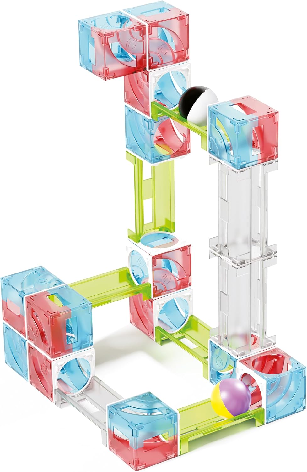 QUERCETTI - Cuboga kbaan galleries – creative Montessori toys for kids 2 gifts for boys aged 3 – educational games made in Italy, multicoloured, 70
