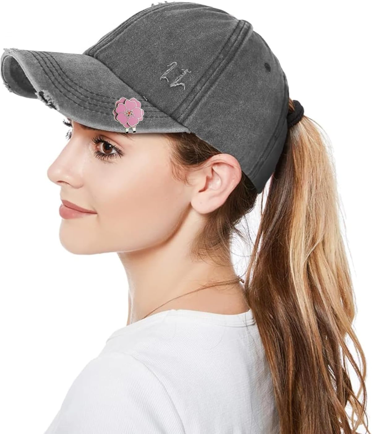 2PCS Flower Golf Ball Marker with Golf Hat Clip for Your Friend Magnetic Golf Ball Markers Golf Gifts for Women Golf Marker Magnet - Image 9