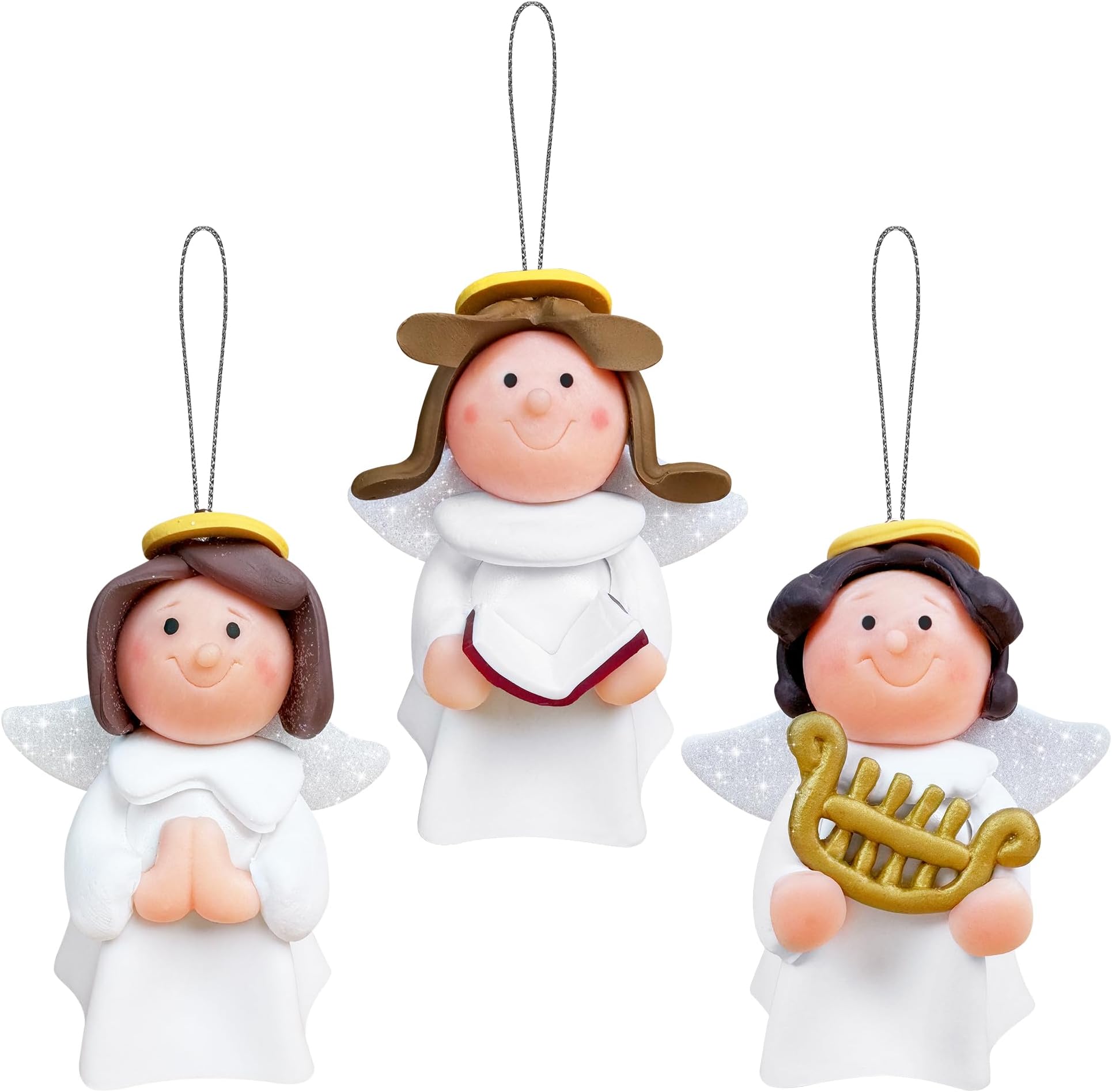 KPCB Gingerbread Christmas Decor 3 Angel Pendants