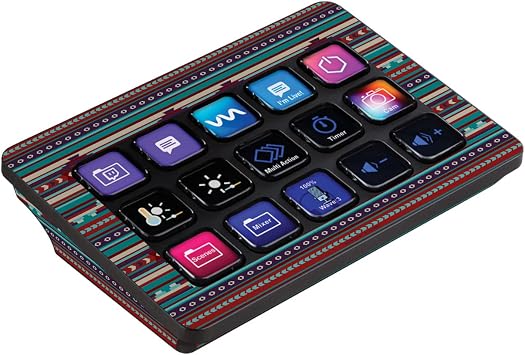 MightySkins Skin Compatible with Elgato Stream Deck MK.2 - Southwest Stripes | Protective, Durable, and Unique Vinyl Decal wrap Cover | Easy to Apply and Change Styles | Made in The USA