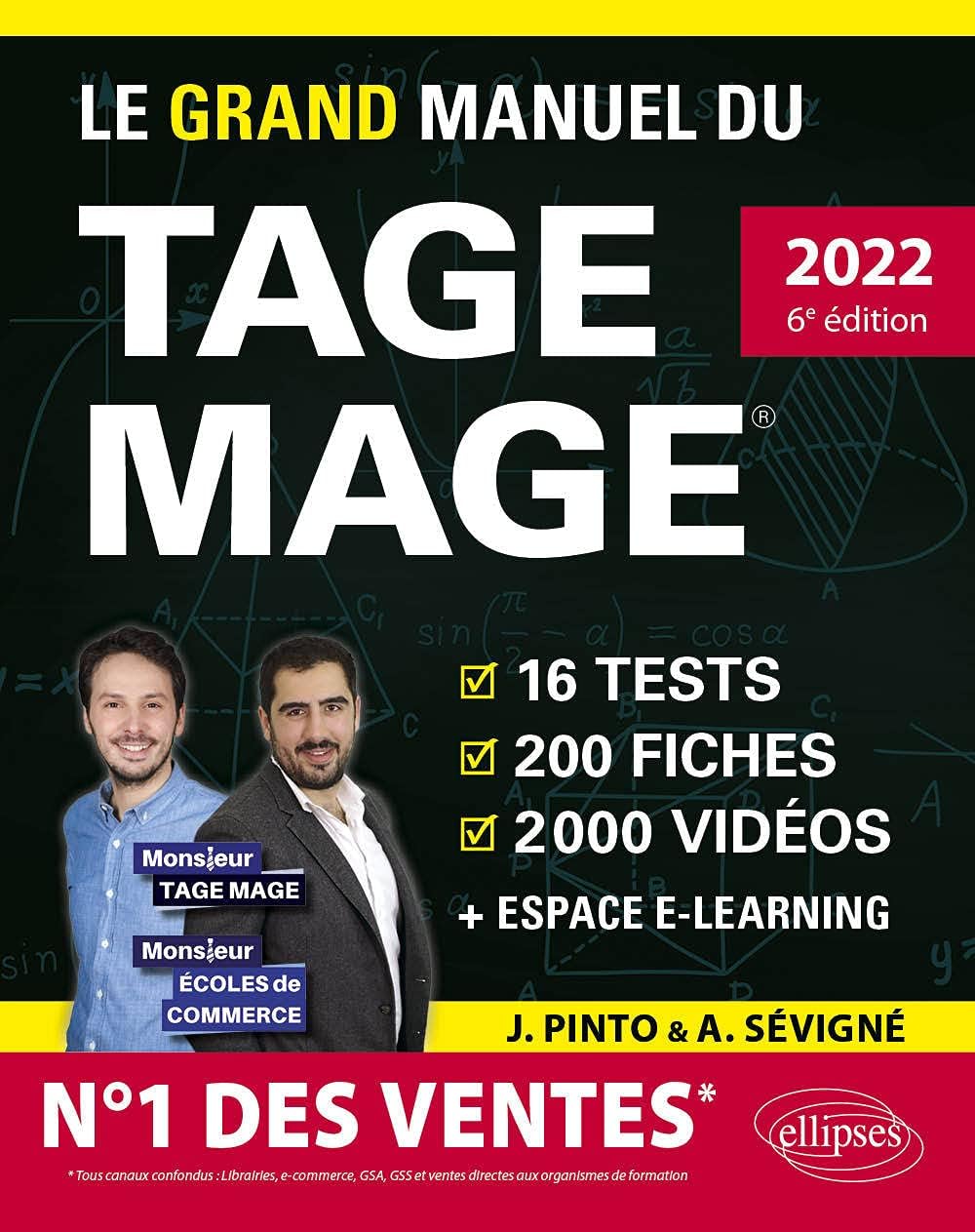 Le Grand Manuel du TAGE MAGE – N°1 DES VENTES – Édition 2022: 16 tests blancs + 200 fiches de cours + 2000 vidéos (2022)
