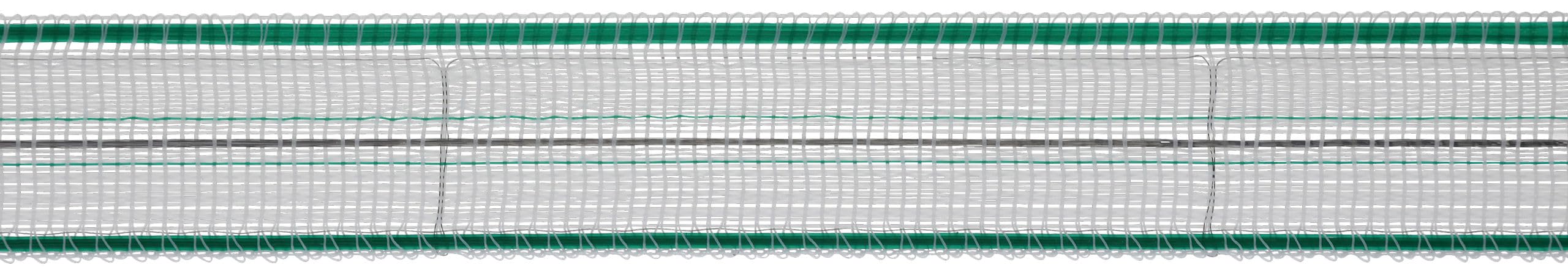 AKO Weidezaunband PremiumLine (weiß/grün, 200 m Länge, 20 mm breit, Tierzaun, Zubehör Weidetiere, Tierzubehör) 441534
