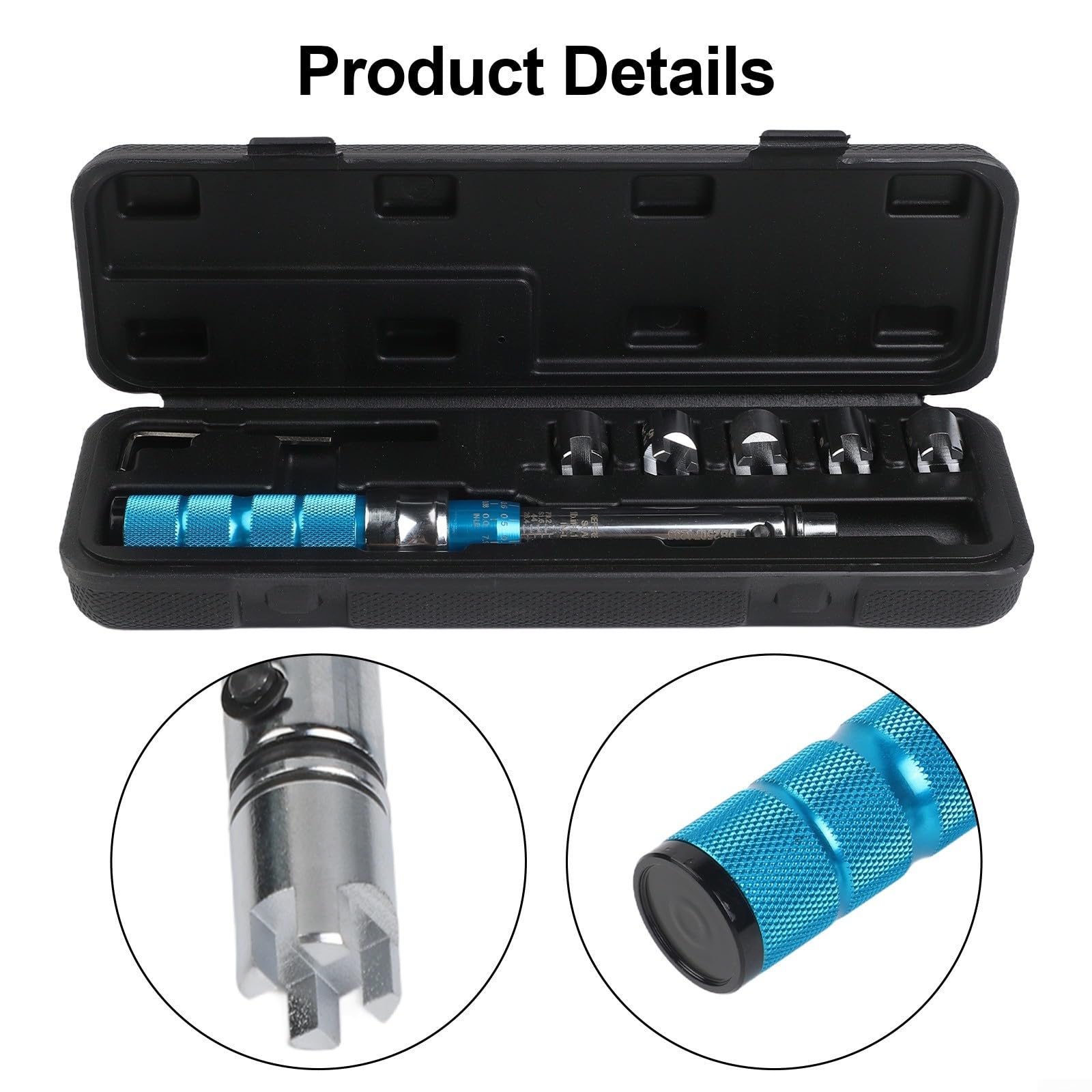 Chiave dinamometrica in acciaio alluminio 2-10 NM, 10 teste intercambiabili per manutenzione ruote moto, design compatto