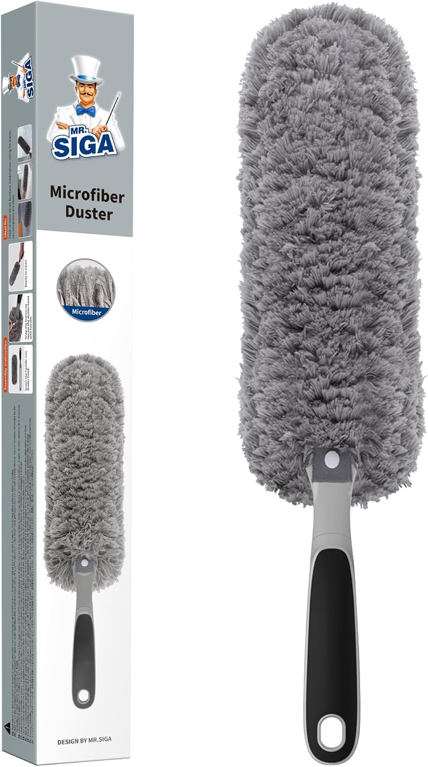 MR.SIGA Lint Free Microfiber Duster Washable