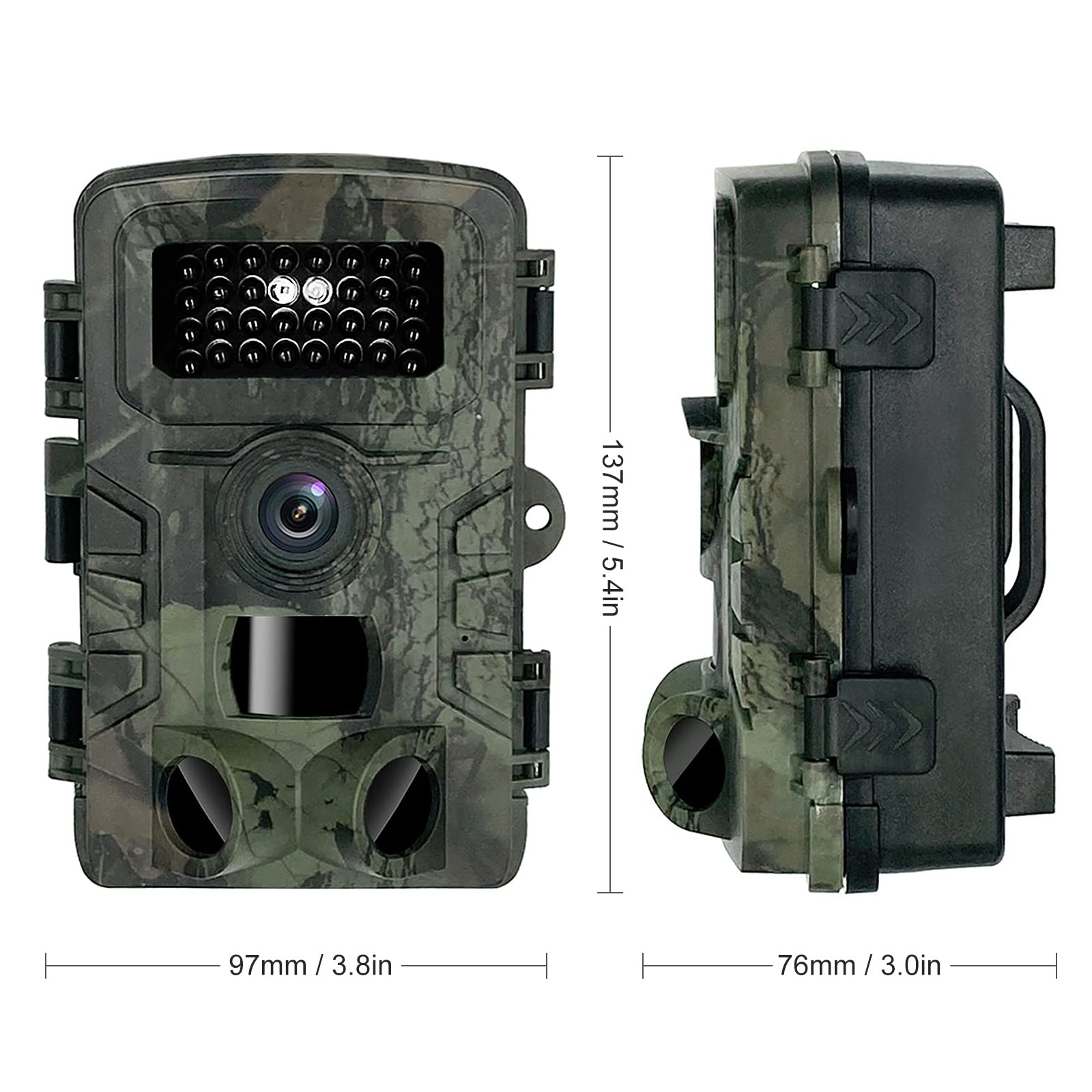 Amazon.co.jp: XIXIAN 20MP 1080P トレイルカメラ防水ハンティング