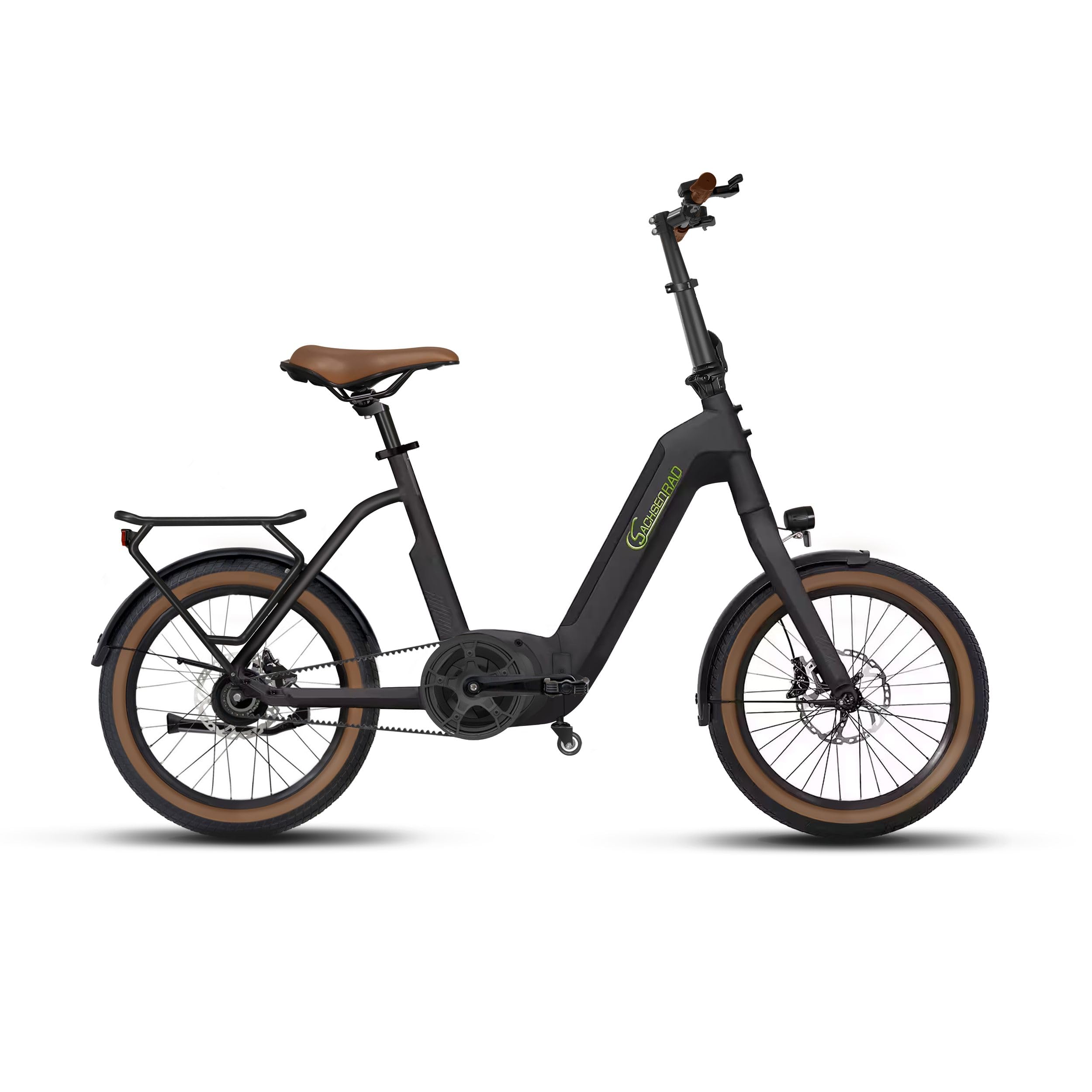 SachsenRAD E-Bike F3R Centro mit Riemenantrieb, 20 Zoll, 250W Mittelmotor, 15Ah Lithium-Akku Sport & Freizeit
