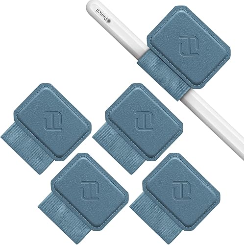 Fintie Paquete de 4 soportes para lápiz Apple Pencil Pro, Apple Pencil (USB-C  1  2 generación) y lápices capacitivos, funda elástica de piel