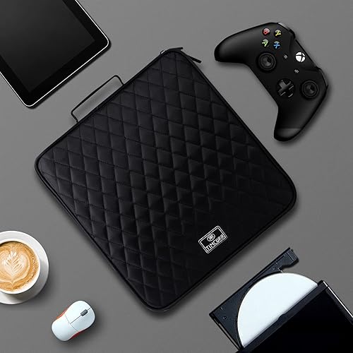 Miniatura 6 de Almacenamiento de soporte de DVD para CD 160 cajas de DVD de capacidad Organizador de almacenamiento portátil de billetera - Carpeta protectora de