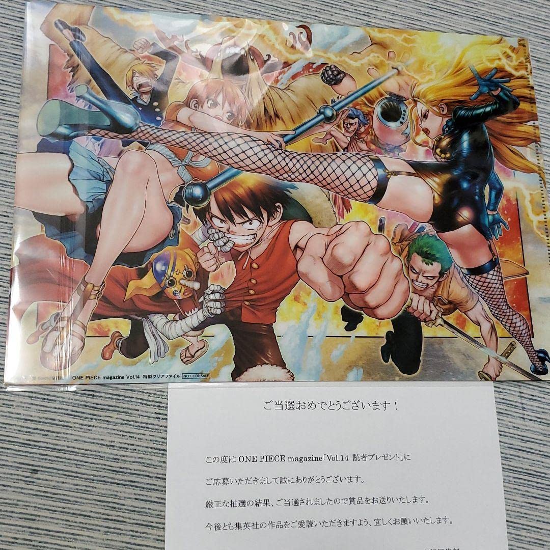 ワンピースマガジン クリアファイル2種セット 懸賞 ONE magazine ASL