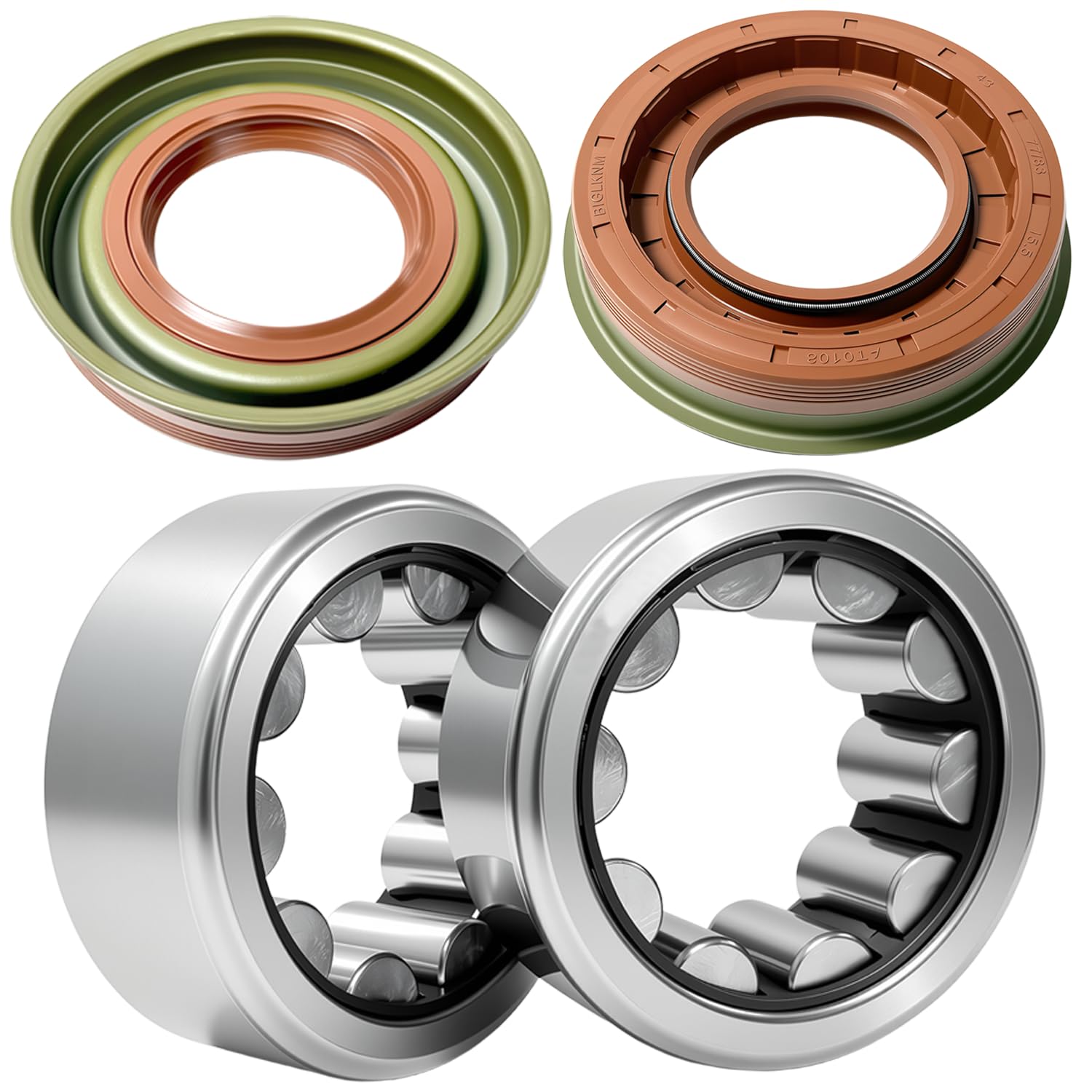 Rear Axle Shaft Bearing Seal Kit & Driver Passenger Kit for Ford F150 F250 Truck with 9.75 Inch Ring Gear Pair 2 Bearings & 2 Seals