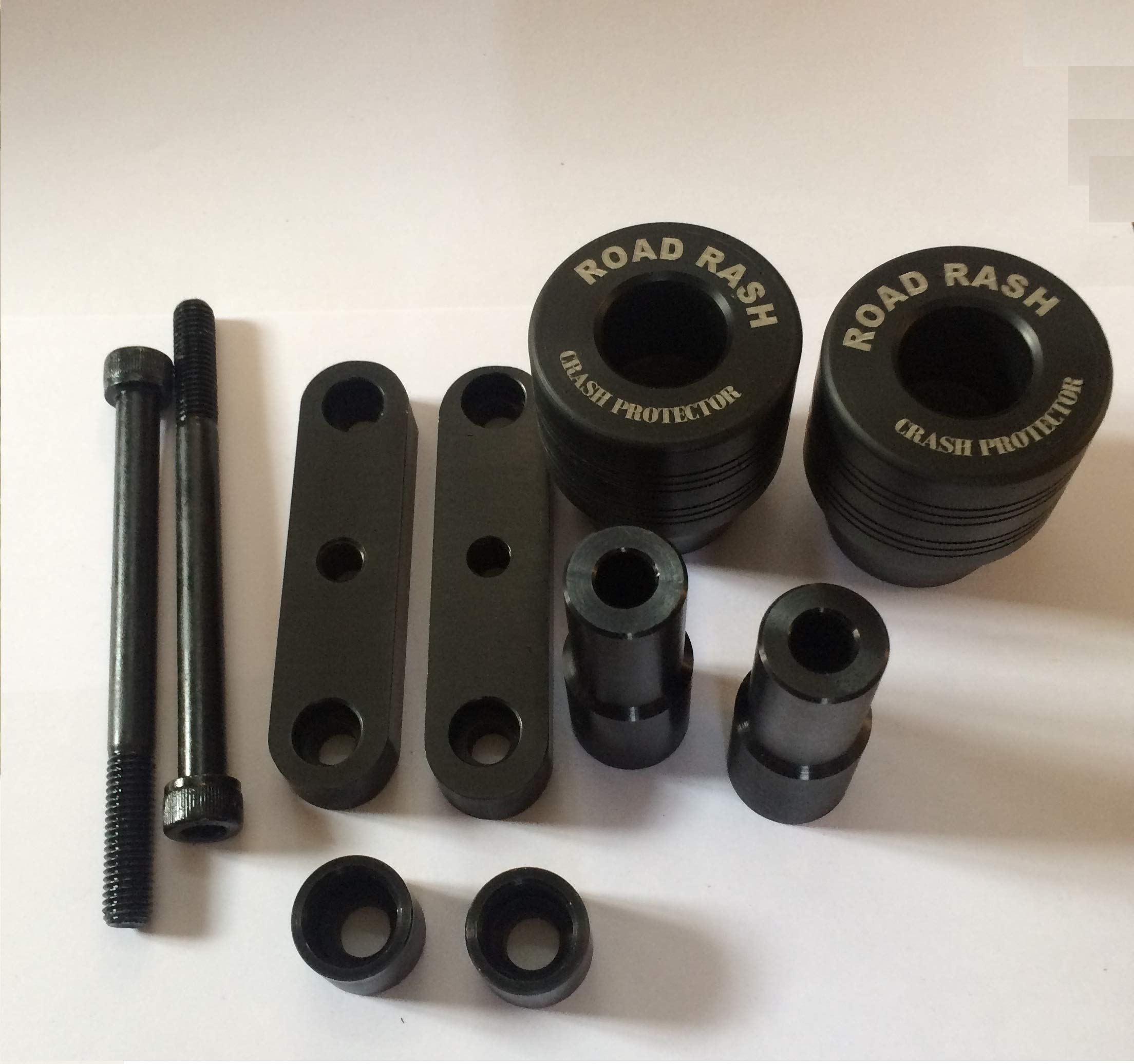 RoadRash Frame Slider Protector/Crash Guards for Dominar 400 (Black