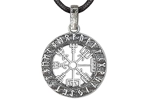 Compass Vegvisir Pendant Necklace: A Talisman of Guidance for Vikings and Modern Explorers
