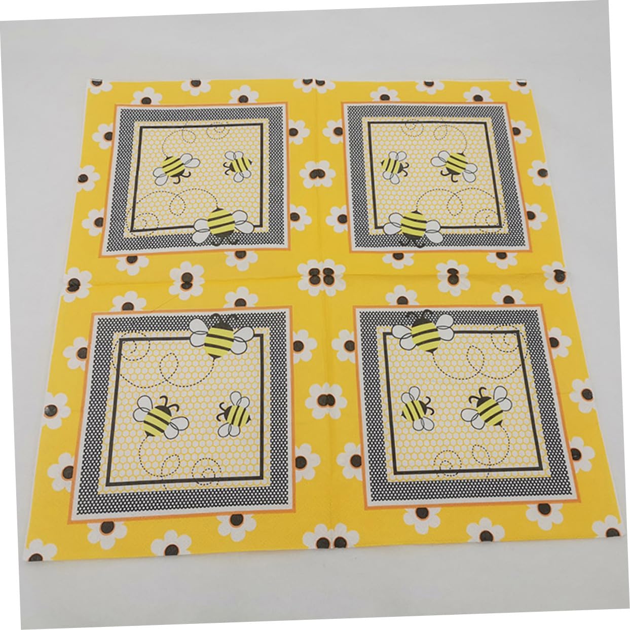 Papierservietten mit Bienenmotiv Stoff für Hochzeiten