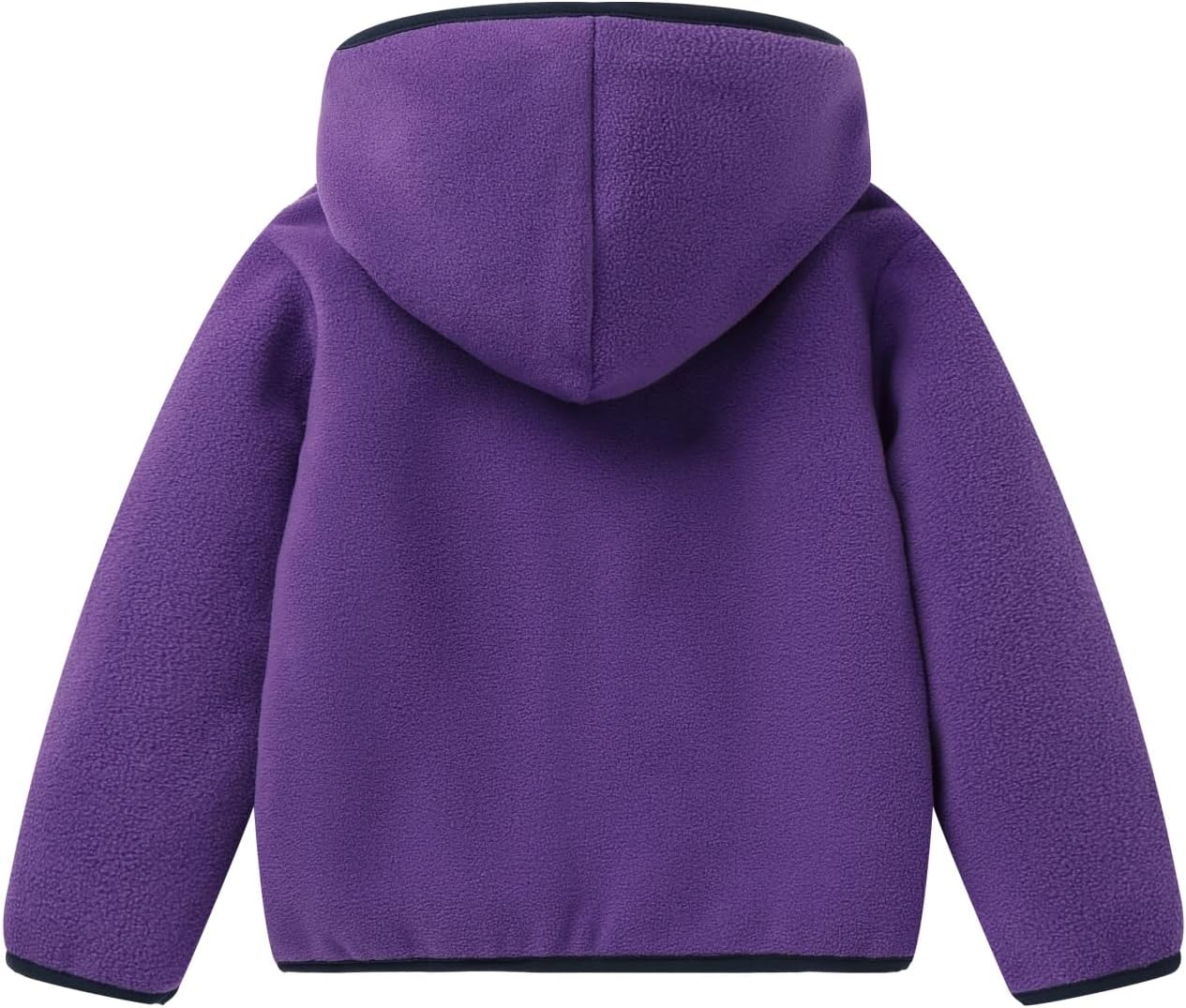 Mud Kingdom Boys Girls Polar Fleece Jacket with Hood Winter Thick Warm Outerwear Funny Cartoon