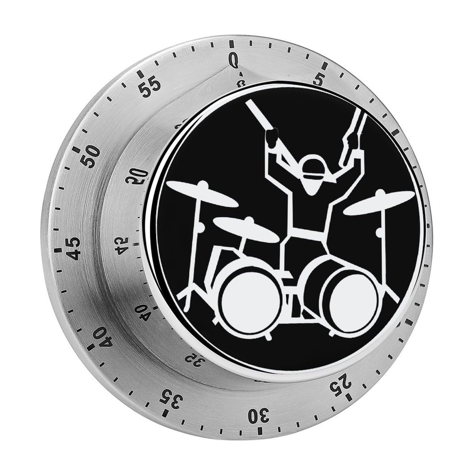 Drummer Timer Desk Productivity Teacher Supplies Kitchen Magnetic Countdown Mechanical Timer for Cooking, Egg, Teacher, Exercise, Oven.
