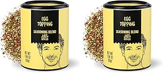 Just Spices Egg Topping, 1.94 OZ I Breakfast and egg seasoning with white sesame, chilli, grated tomato, sea salt and more (Pack of 2)