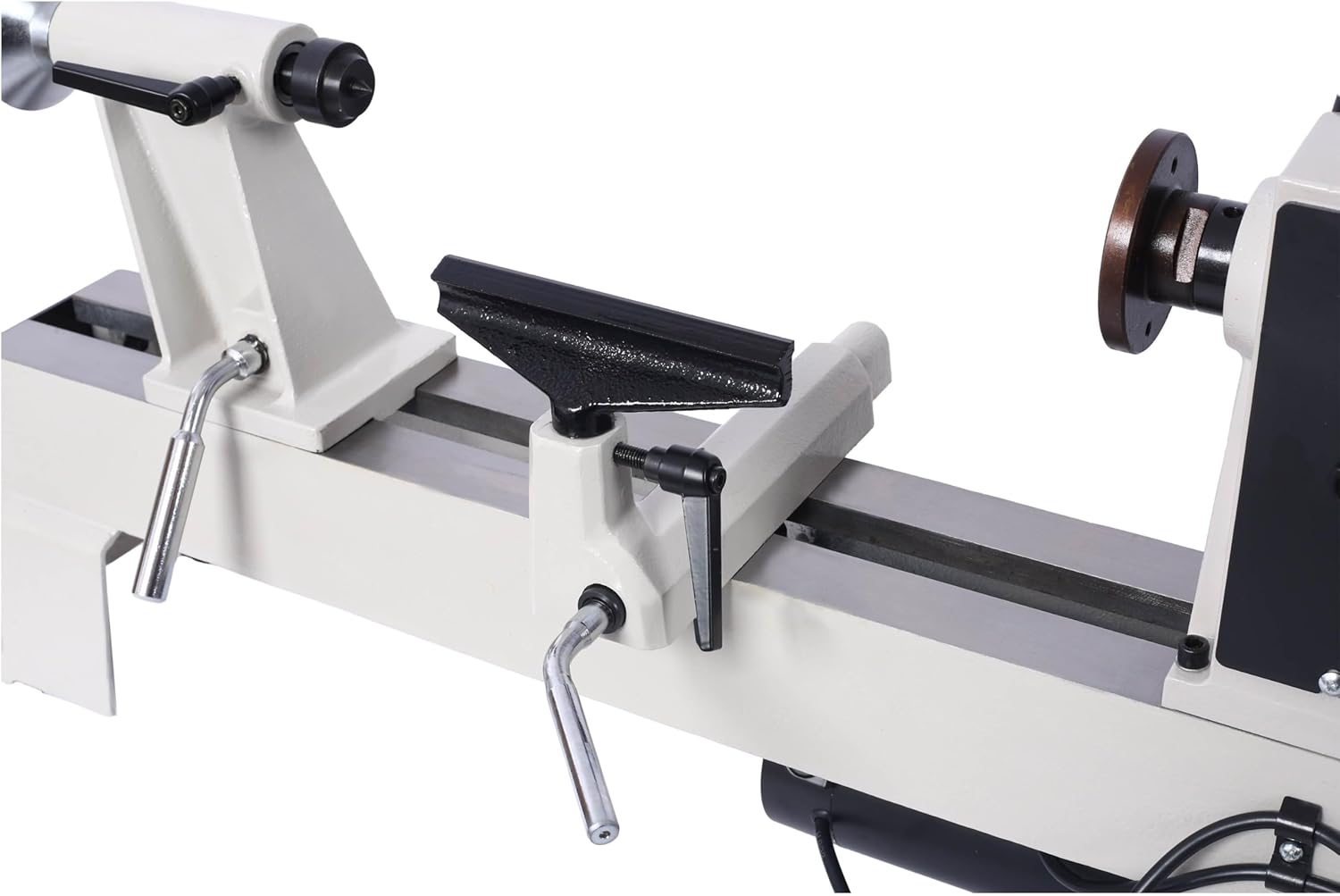Wood Lathe 12" x 18" Wood Lathe Machine 5 Variable Speeds 650-3800 RPM Mini Wood Turning Lathe for Woodworking 3/4 HP Multifunctional Power Wood Lathe