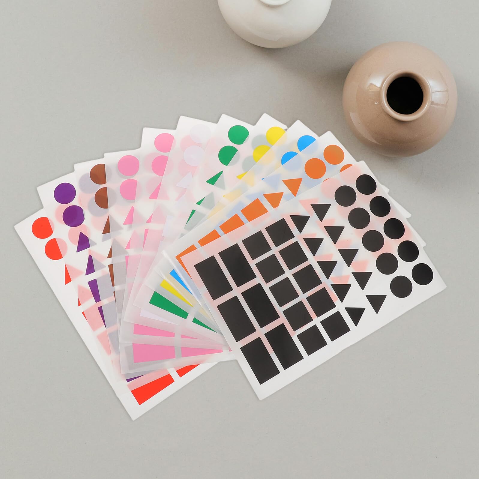 100 Fogli Di Adesivi Con Codifica A Colori Etichette Colorate Etichette Di Carta Scrivibili