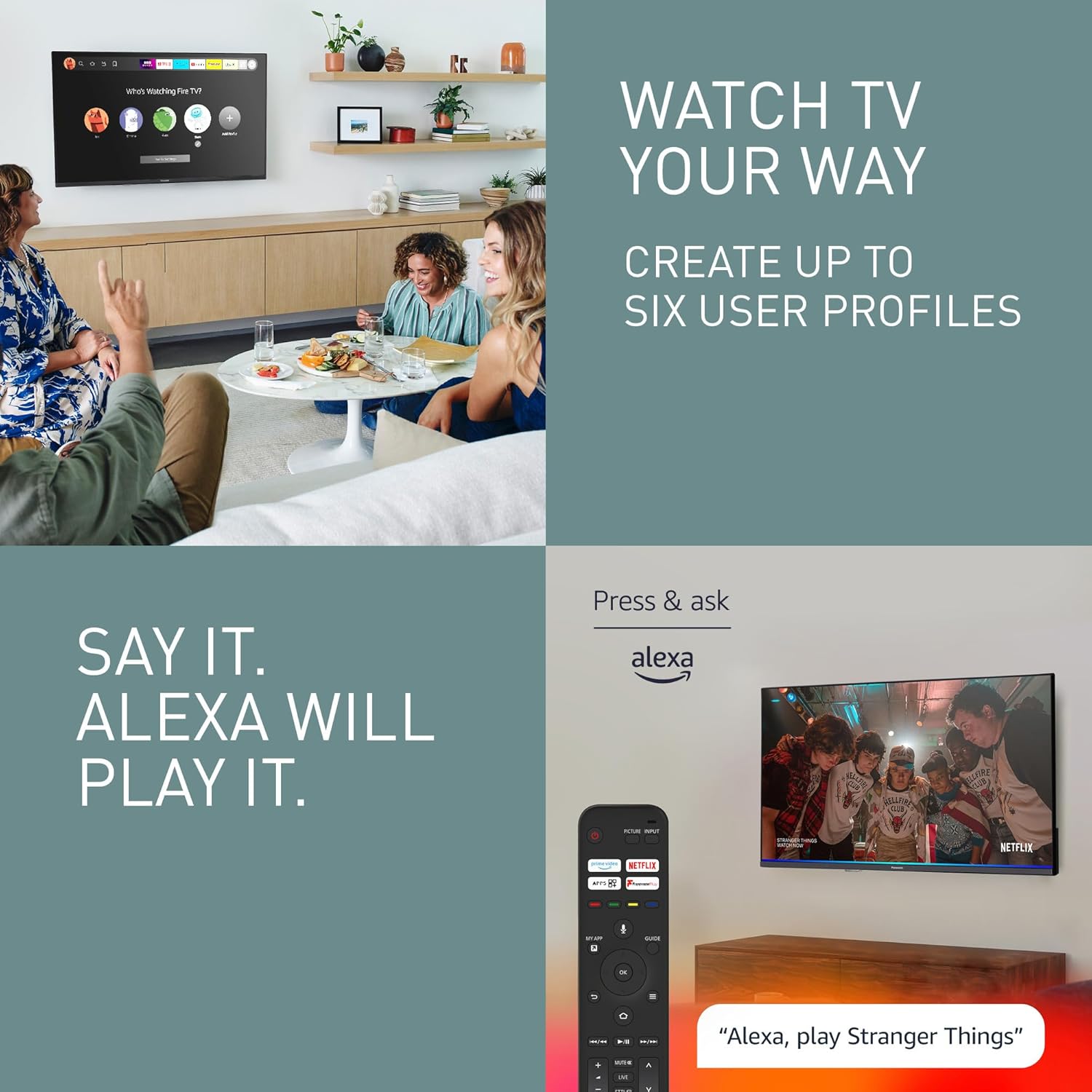 Fire TV interface on Panasonic Smart TV