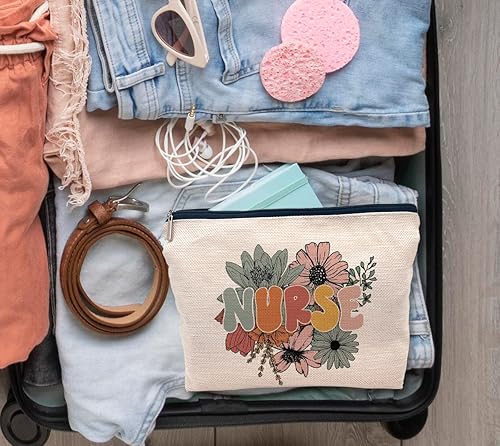 Miniatura 4 de IWXYI bolsa de maquillaje de enfermera bt, Enfermera floral