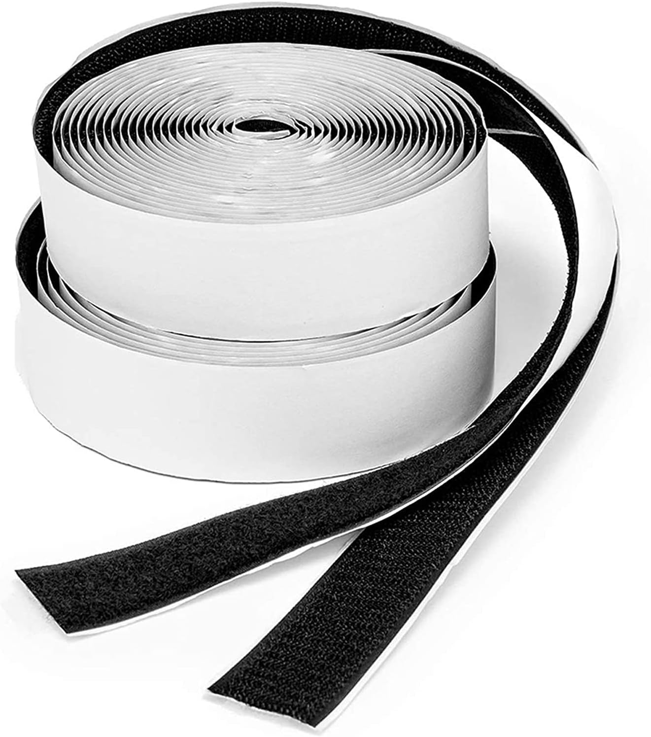 Self-Adhesive Hook and Loop, Hook and Loop Fastener Tape 1 inch x 16.4 feet, 5 Meter, Nylon Self Adhesive Strips for Home, Kitchen, Office, Crafting, Sewing, Indoor and Outdoor Use.