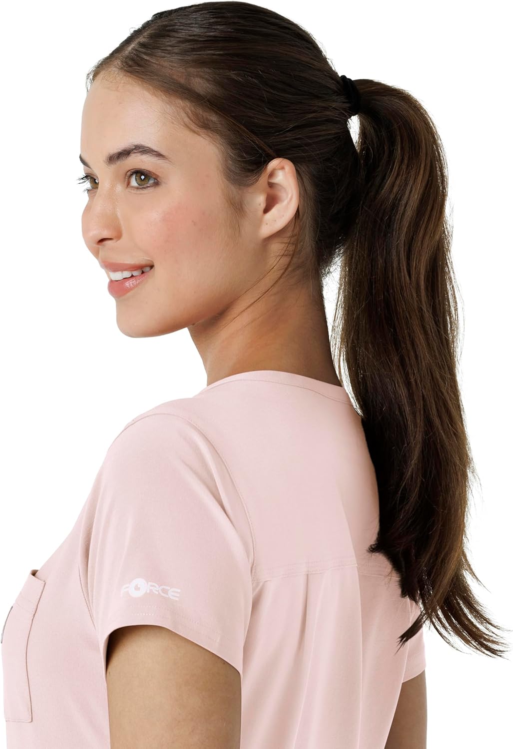 Carhartt Women's Tuck-in Scrub Top - Soft Rose, 2X - Image 12