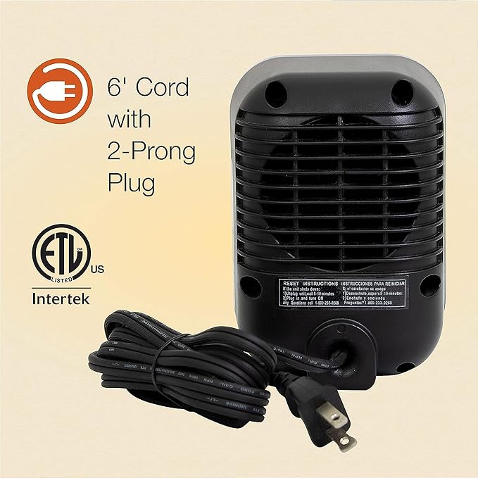 Calefactor Eléctrico Portátil Cerámico 200W miniatura 8