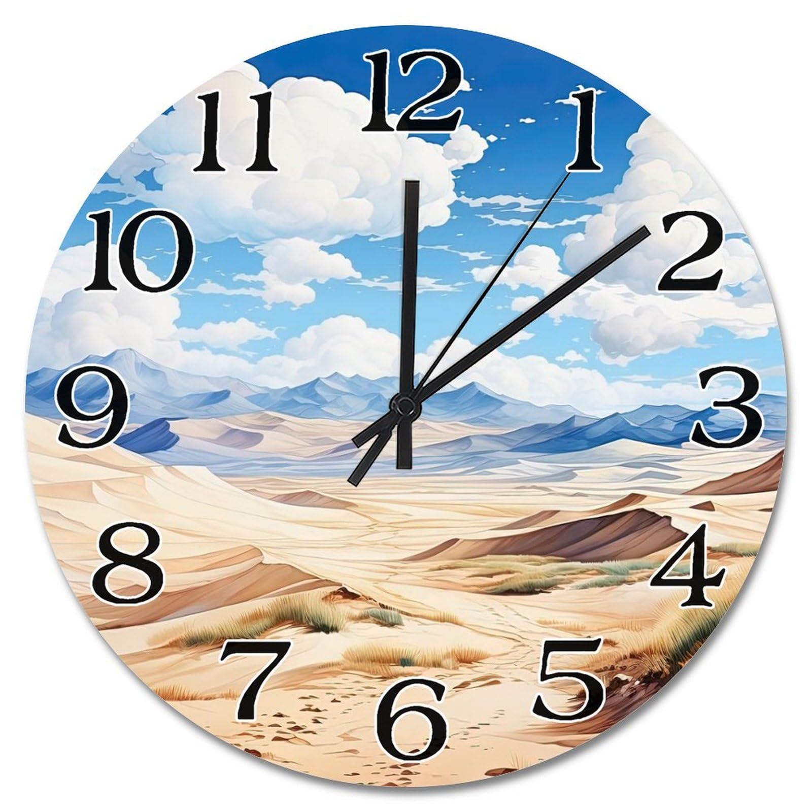 Horloge murale Great Sand Dunes National Park en bois de 25,4 cm