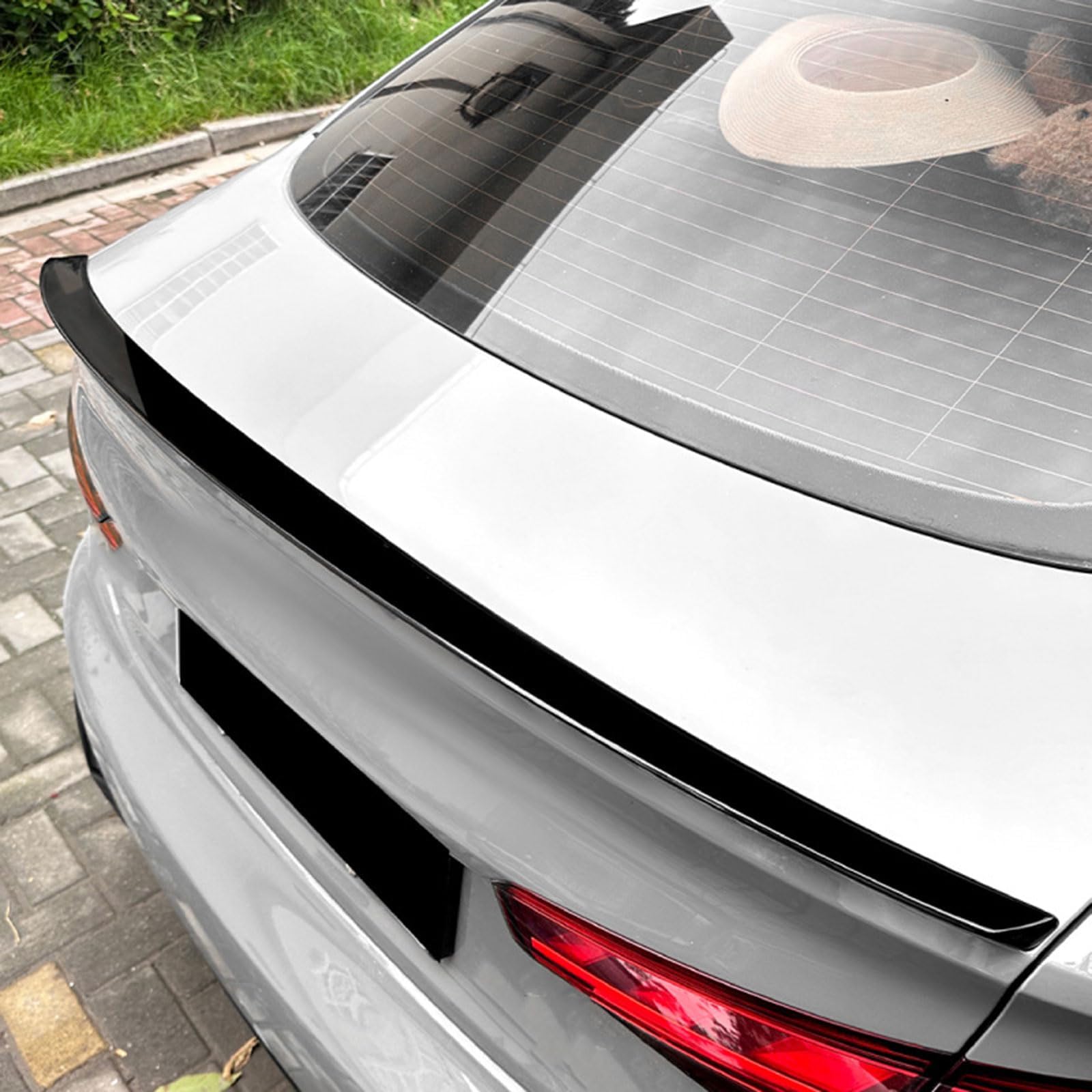 Auto Spoiler Posteriori per Audi A5 F5 4-Door Sportback S5 2017 2018-2024, Spoiler Dell'ala del Bagagliaio, Labbro Alettone Elevata Resistenza e Leggerezza Accessori,Normal-B Carbon Fiber