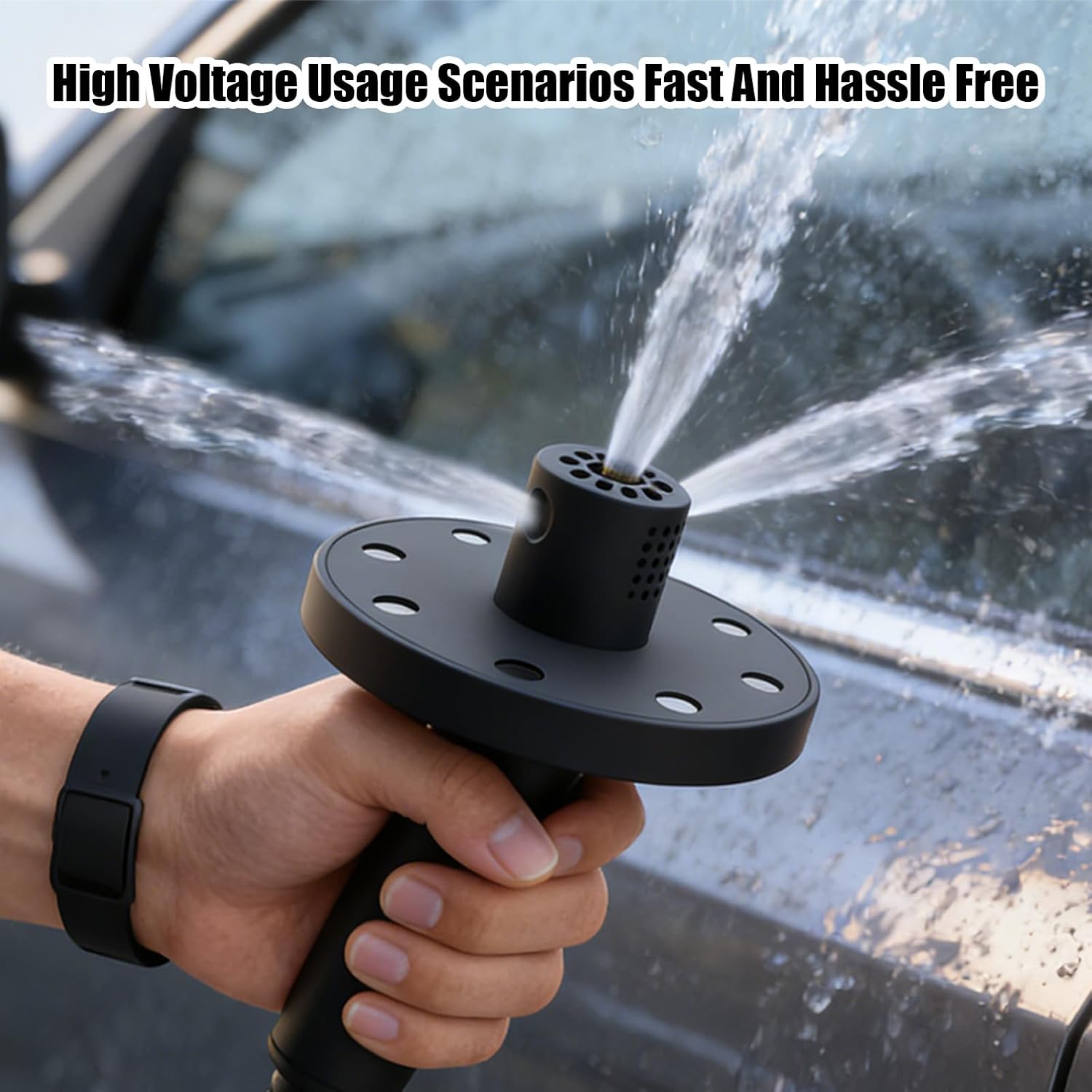 Aluminum O-Ring Chassis Cleaner Kit, O-Shape Wheel Arch Rinse Flusher with Standard Hose Connector, Undercarriage Cleaning Tool Compatible with Aus Hose Fittings