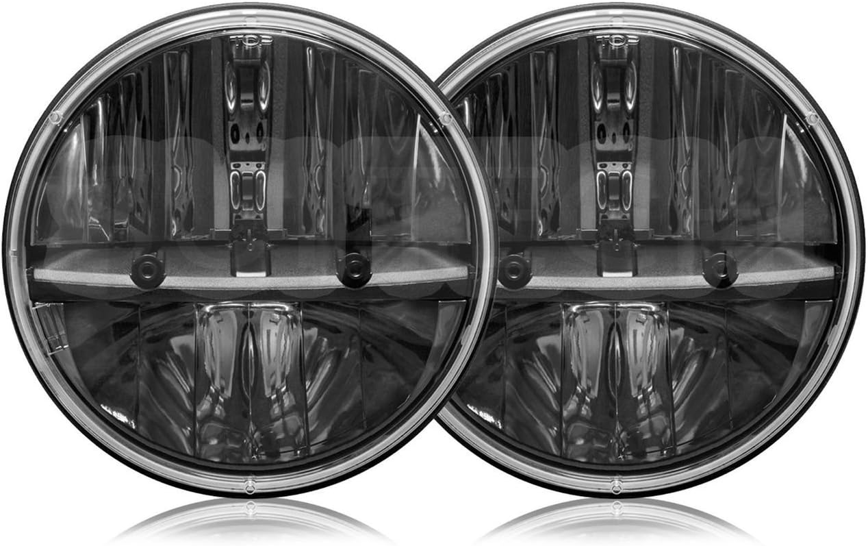 XS Performance LED Bear Claw Headlight Conversions, 40W/80W, Round, 7"