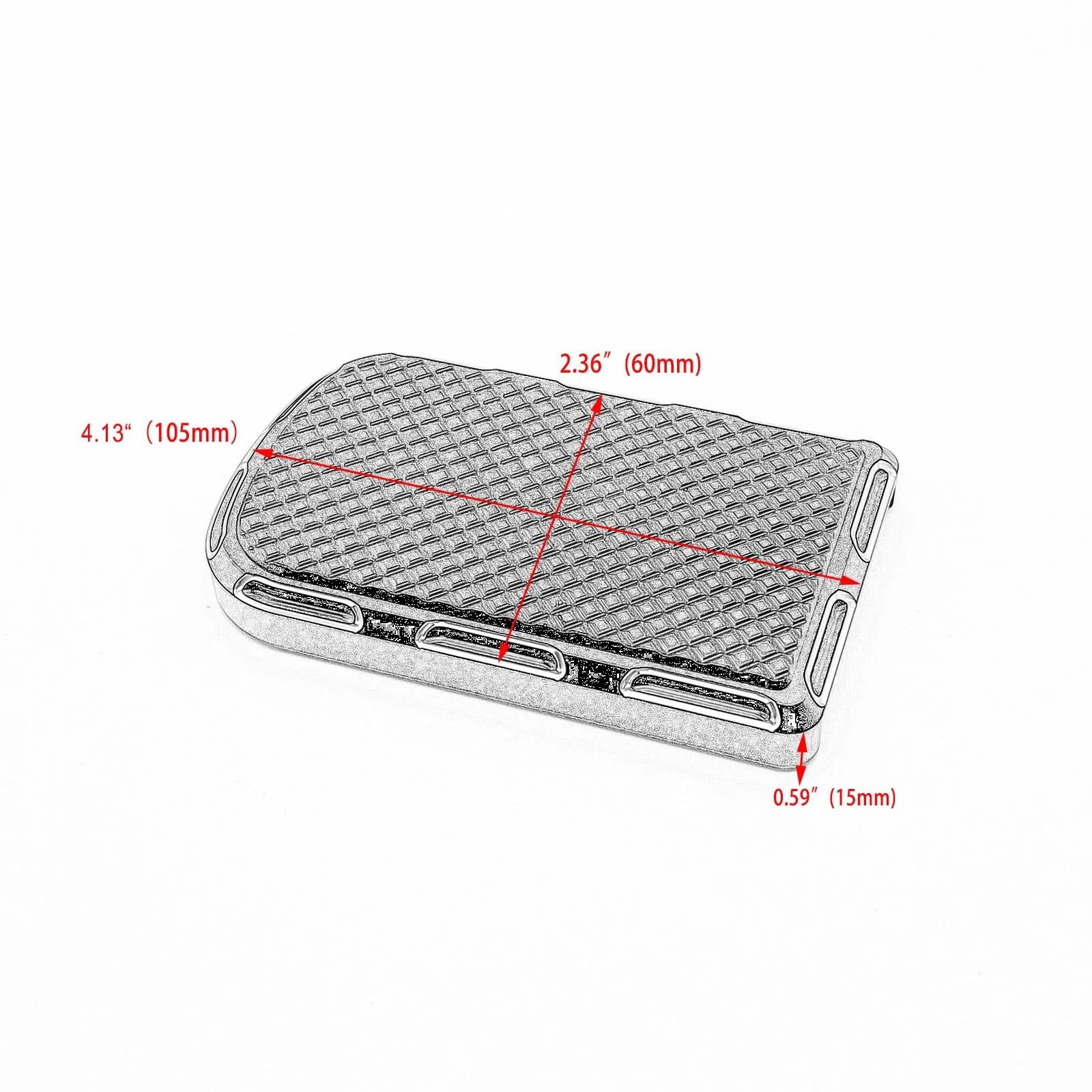 Leviers Embrayage Frein Couvercle Plaquette Pédale Frein Aluminium Pour Moto