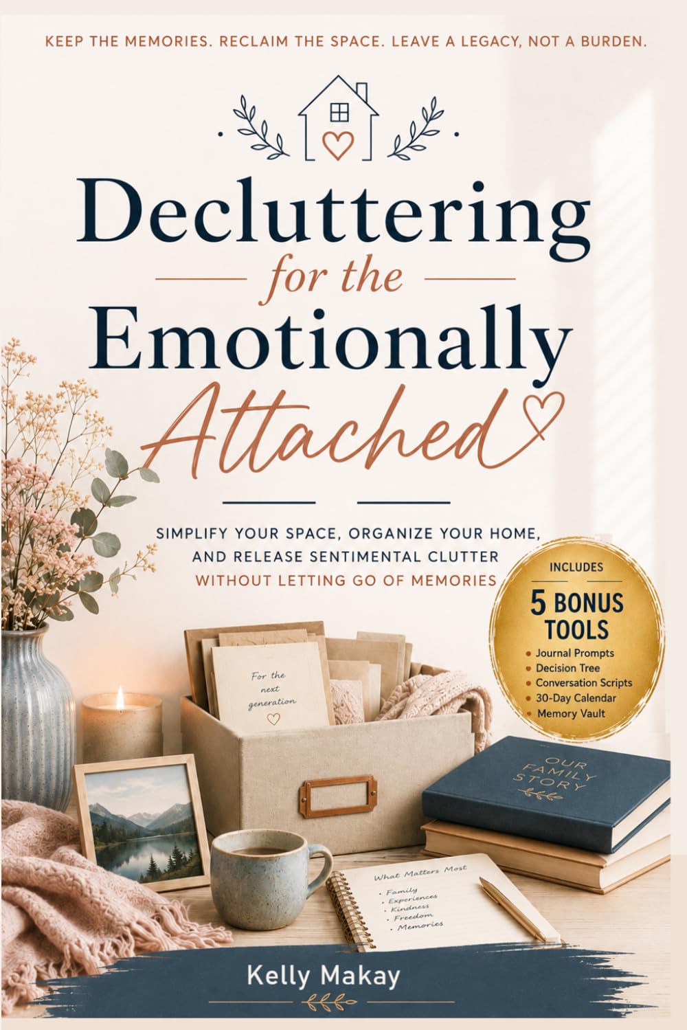 Decluttering for the Emotionally Attached: Simplify Your Space, Organize Your Home, and Release Sentimental Clutter Without Letting Go of Memories