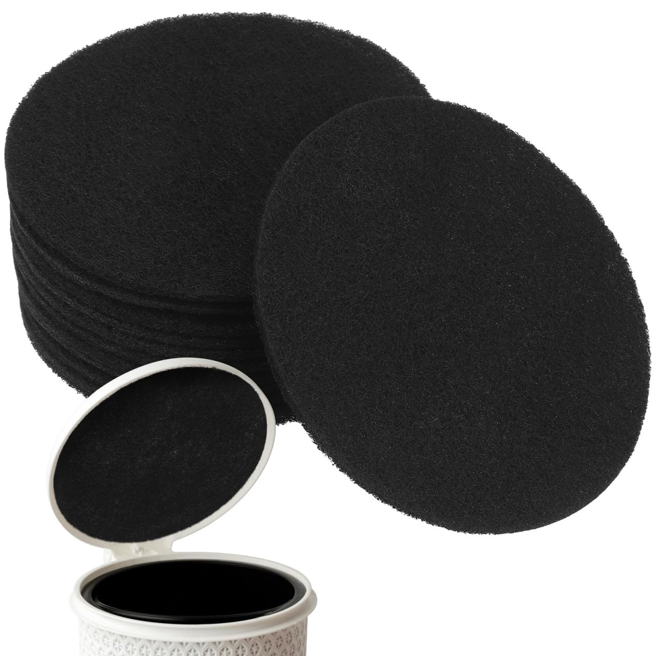 Filtros de carbón activado para cubos de basura MAGICLULU pack de 12 esponjas redondas