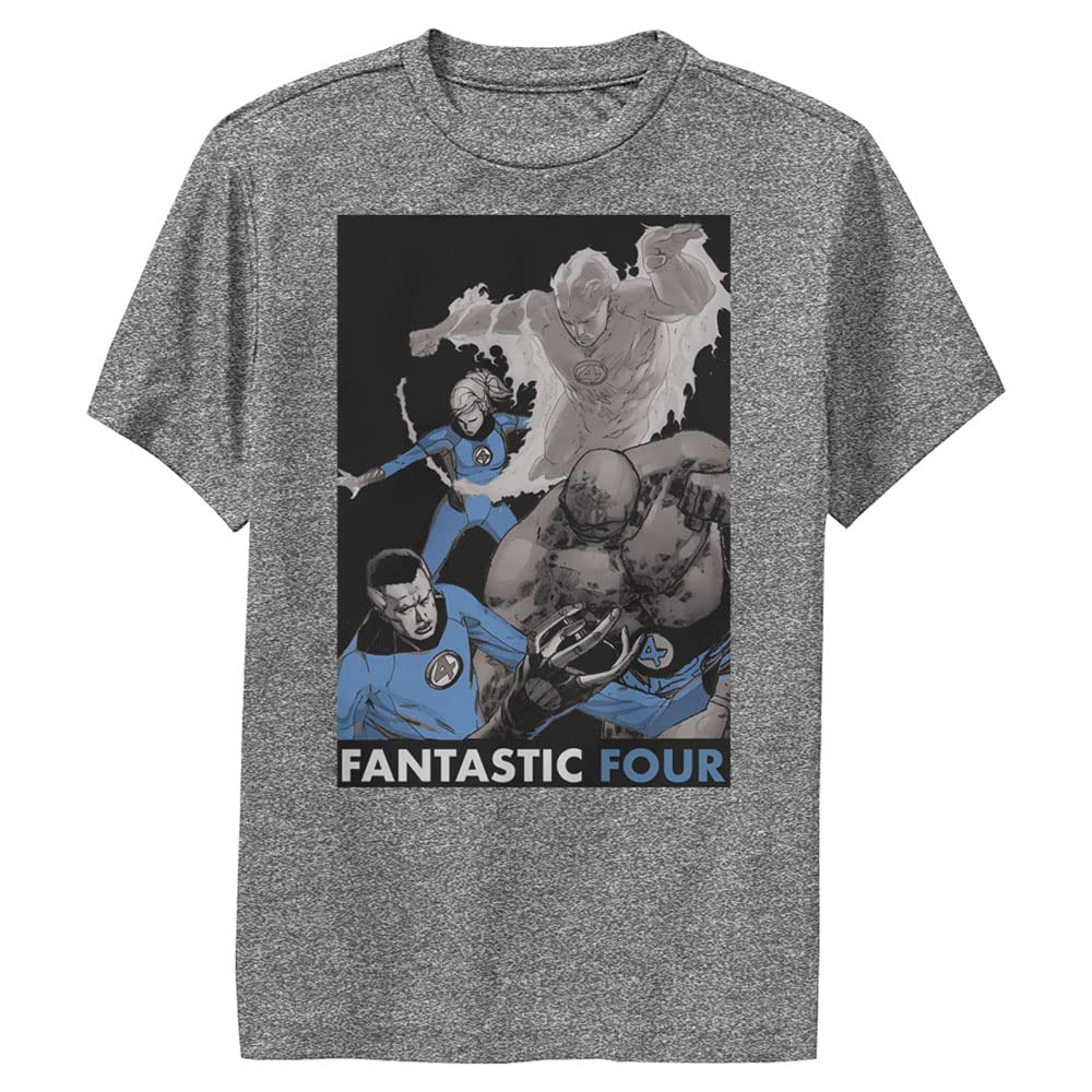 Fantastic Four Tシャツ Amazon.com: Marvel Kid's Fantastic Four T-Shirt, Charcoal