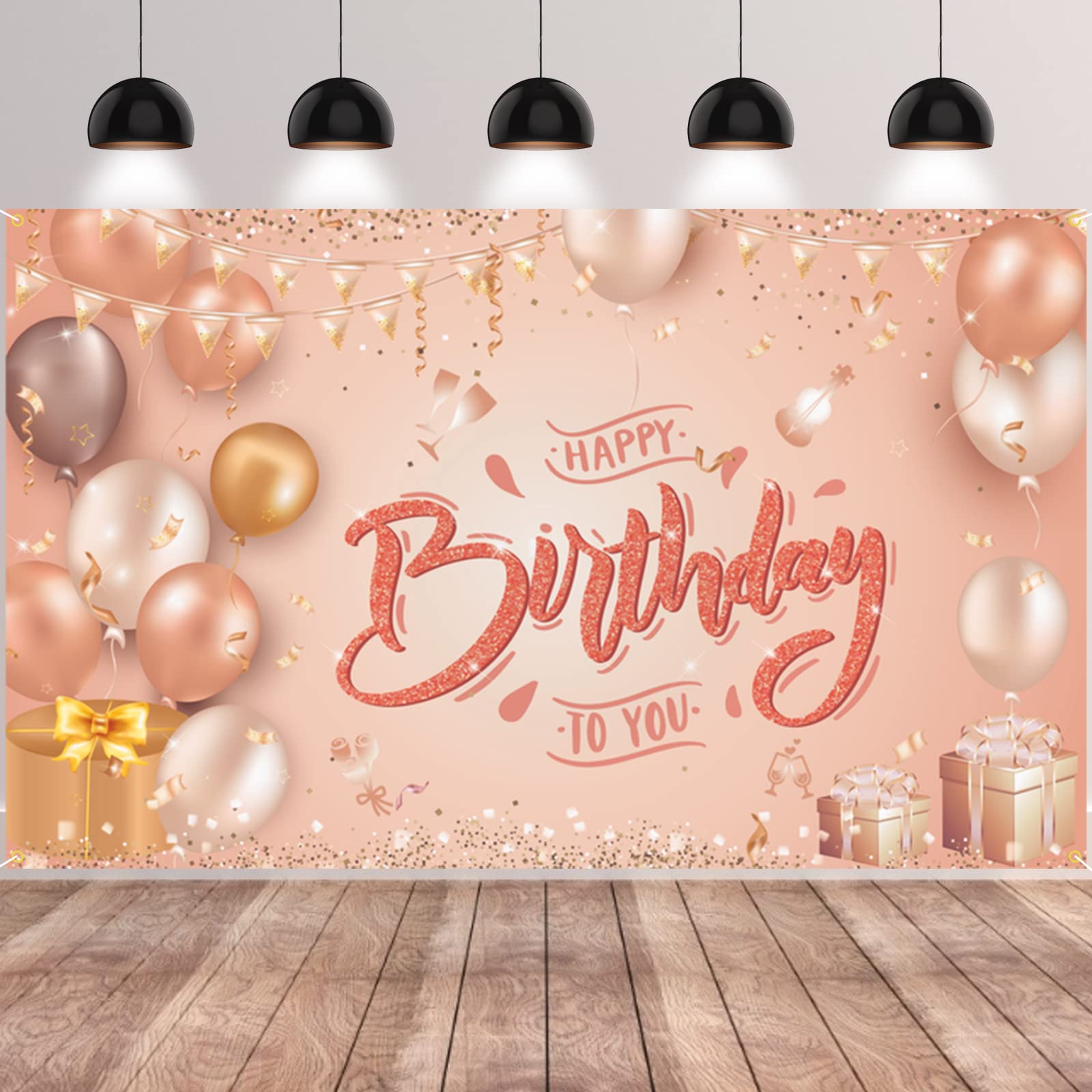 Toile De Fond Anniversaire Fille Flamant Rose 150x100cm - Décoration Fête Photo Vinyle
